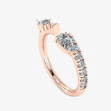 "Elaria" Pear Cut 0.6 Carat Diamond Eternity Ring ET86