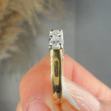 "Elarose" 1.10 Carat Round Cut Natural Diamond Half Eternity Ring MDR4468