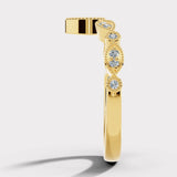 "Elisa" Sparkling Wishbone 0.20ct Diamond Eternity Ring ET70