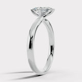 "Elle" 1 Carat Solitaire Twist Marquise Cut Diamond Engagement Ring SSMC06