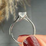 "Elora" 0.60 Carat Princess Cut Natural Diamond Solitaire Engagement Ring MDC850