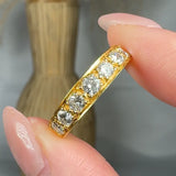 "Elovique" 0.87 Carat Round Cut Natural Diamond Half Eternity Ring MDR3147