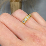 "Elovique" 0.87 Carat Round Cut Natural Diamond Half Eternity Ring MDR3147