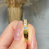 "Elovique" 0.87 Carat Round Cut Natural Diamond Half Eternity Ring MDR3147