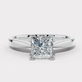 "Elsa" 1 Carat Solitaire Princess Cut Diamond Engagement Ring SSPC02