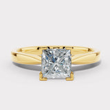 "Elsa" 1 Carat Solitaire Princess Cut Diamond Engagement Ring SSPC02