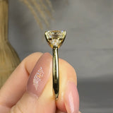 "Elvar" 2 Carat Princess Cut Lab Grown Trilogy Diamond Engagement Ring HLM116