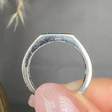 "Elyrique" 0.48 Carat Round Cut Natural Diamond Half Eternity Rings MDR3929 HEERA DIAMONDS