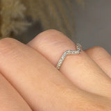 "Elyxen" 0.41 Carat Round Cut Natural Diamond Shoulder Engagement Ring HR1938 HEERA DIAMONDS