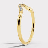 "Emery" 0.20ct Micro Set Diamond Subtly Shaped Eternity Ring ET33
