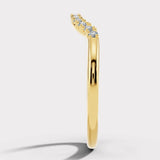 "Emery" 0.20ct Micro Set Diamond Subtly Shaped Eternity Ring ET33