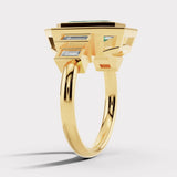 "Enchanted" Emerald Cut 5 Carat Halo Engagement Ring