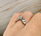"Enchanted" Emerald Cuts 2 Carat Eternity Ring 18kt Yellow Gold Engagement Ring HEERA DIAMONDS