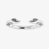"Ereny" Branch & Leaf Marquise 0.25ct Diamonds Open Eternity Ring ET9