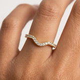 "Esme" U Shaped Micro Set 0.30ct Diamond Eternity Ring ET43