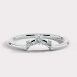 "Evie" Dainty 0.10ct Diamond Shaped Eternity Band ET20