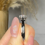 "Evoriah" 0.52 Carat Round Cut Natural Diamond Solitaire Engagement Ring MDR3921