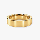 FLAT COURT WEDDING RING IN 5MM WIDTH