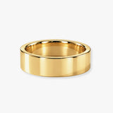 FLAT COURT WEDDING RING IN 6MM WIDTH