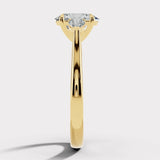 "Glenney" 2.5 Carat Three Stone Oval Cut with Pear Trilogy Engagement Ring