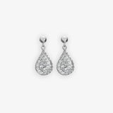 Glimmer White Topaz Earrings Hot Diamonds