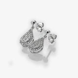 Glimmer White Topaz Earrings Hot Diamonds