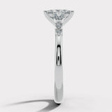 "Godiva" Radiant Cut 2 Carat Diamond Shoulder 9KT White Gold DSRC01