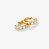 HD X JJ Calm Mother of Pearl Huggies Hot Diamonds