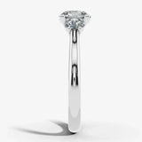 "Harper" Three Stone Round Brilliant Cut Diamond Trilogy Engagement Ring 3SRB51 HEERA DIAMONDS