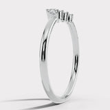 "Hollis" Subtle U Shaped 0.20ct Diamond Eternity Ring ET31