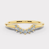 "Hollis" Subtle U Shaped 0.20ct Diamond Eternity Ring ET31