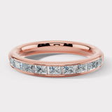 Horizontal Baguette Diamond Channel Set Eternity Band Wedding Ring CHBG