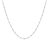 Intermittent Bead Cable Chain Choker Hot Diamonds