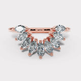 "Irena" Petal 1.00ct Diamond U Shaped Eternity Ring ET13