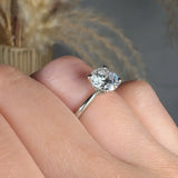 "Iskora" 1.5 Carat Round Cut Lab Grown Solitaire Diamond Engagement Ring HLR453