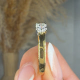 "Isolaire" 0.51 Carat Round Cut Natural Diamond Half Eternity Ring MDR3871