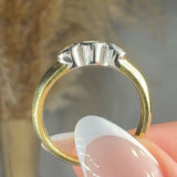 "Kaelora" 0.33 Carat Round Cut Natural Diamond Trilogy Engagement Ring MDR2841