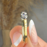 "Kaelora" 0.33 Carat Round Cut Natural Diamond Trilogy Engagement Ring MDR2841