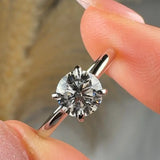 "Kew" 1 Carat Round Cut Solitaire Engagement Ring HLR640 HEERA DIAMONDS