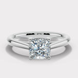"Kindrea" 1 Carat Solitaire Cushion Cut Diamond Engagement Ring SSCC07