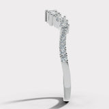 "Lela" Wave Shaped Eternity 0.50ct Diamond Ring ET46