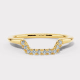 "Lil" Dainty Micro Set Square Shaped 0.10ct Diamond Eternity Ring ET54