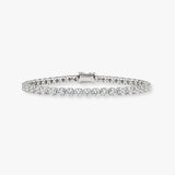 "Linda" Illusion 12 Carat Platinum Round Cut Diamond Bracelet