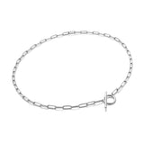 Linked T-Bar Necklace Hot Diamonds