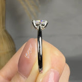 "Lioren" 0.73 Carat Radiant Cut Solitaire Lab Grown Diamond Engagement Ring HLR490