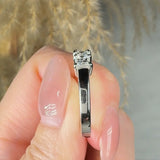 "Lumora" 1 Carat Princess Cut Natural Diamond Engagement Ring MDR4243