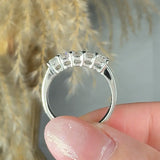 "Lumora" 1 Carat Princess Cut Natural Diamond Engagement Ring MDR4243