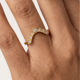 "Lunara" Round Cut 0.1 Carat Diamond Eternity Ring ET83 HEERA DIAMONDS
