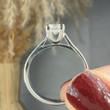 "Luxelle" 0.44 Carat Round Cut Natural Diamond Solitaire Engagement Ring MDR4344