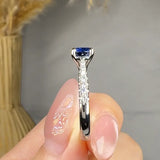 "Luxelle" 0.90 Carat Cushion Cut Natural Diamond Shoulder Engagement Ring MSR779